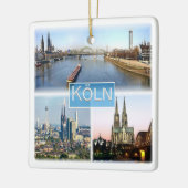 zDE025 COLOGNE KÖLN Duitsland, Europa, Keramisch Ornament (Links)