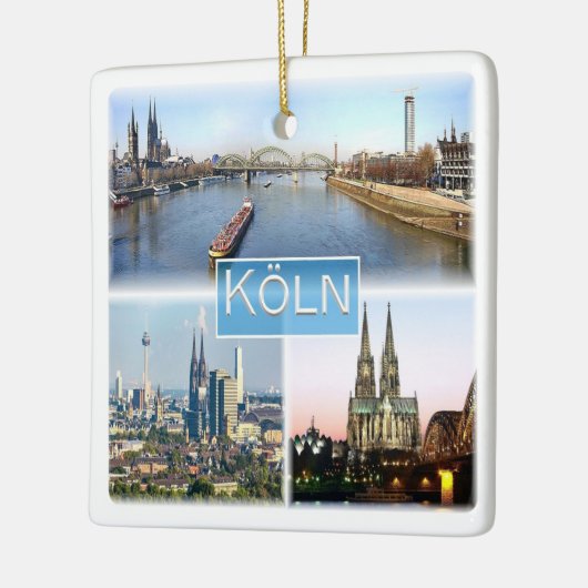 zDE025 COLOGNE KÖLN Duitsland, Europa, Keramisch Ornament (Links)