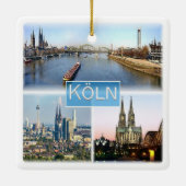 zDE025 COLOGNE KÖLN Duitsland, Europa, Keramisch Ornament (Achterkant)