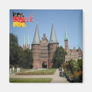 zDE027 LÜBECK Duitsland, Koelkast Magneet