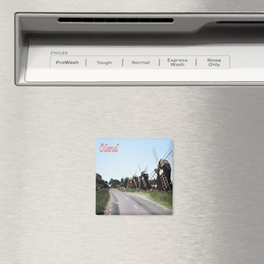 zDE028 ÖLAND MILLS Frisian Islands Duitsland Fridg Magneet (Insitu (Vaatwasser))