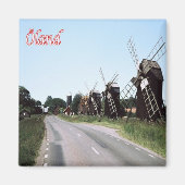 zDE028 ÖLAND MILLS Frisian Islands Duitsland Fridg Magneet (Voorkant)