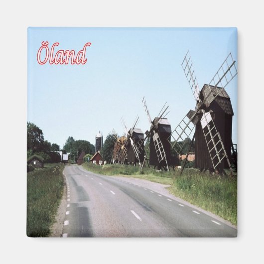 zDE028 ÖLAND MILLS Frisian Islands Duitsland Fridg Magneet (Voorkant)