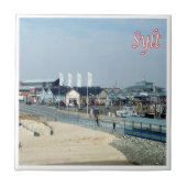 zDE030 SYLT KUST Friese eilanden Duitsland, Tegeltje (Voorkant)