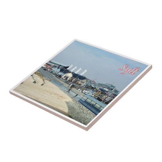 zDE030 SYLT KUST Friese eilanden Duitsland, Tegeltje (Zijkant)