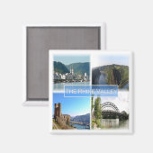 zDE032 THE RHINE VALLEY Germany - Fridge Magneet (Voorkant / Achterkant)