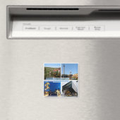 zDE037 STUTTGART Schlossplatz Neckar Fridge Magneet (Insitu (Vaatwasser))