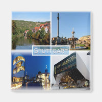zDE037 STUTTGART Schlossplatz Neckar Fridge