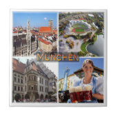 zDE040 MUNCHEN Olympiastadion, Tegeltje (Voorkant)