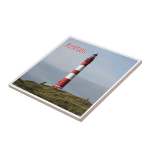 zDE048 AMRUM VUURToren, Friese eilanden Tegeltje