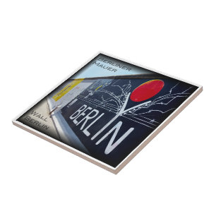 zDE050 BERLIJNSE MUUR Duitsland, Tegeltje