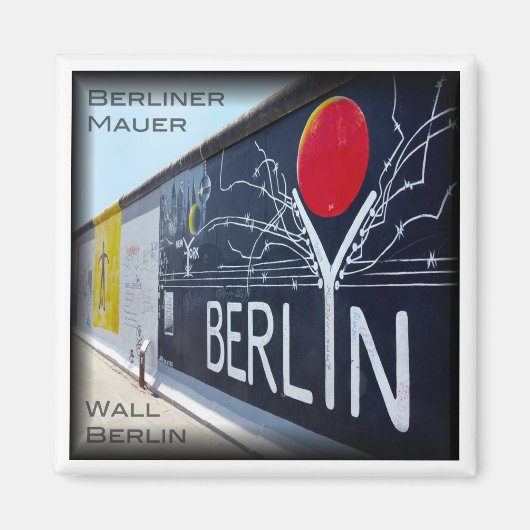 zDE050 BERLIN WALL Duitsland - Fridge Magneet (Voorkant)