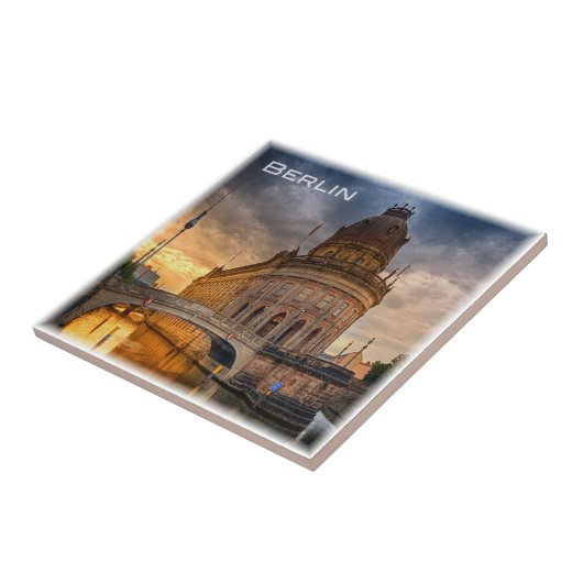 zDE051 BERLIJNSE MUSEUMSINSEL, Duitsland Tegeltje (Zijkant)