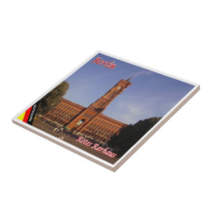 zDE059 BERLIN RED RARHAUS Duitsland, Tegeltje