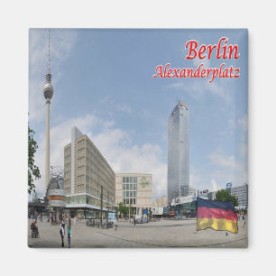 zDE060 BERLIN ALEXANDERPLATZ Duitsland, Koelkast Magneet