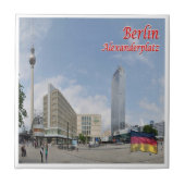 zDE060 BERLIN ALEXANDERPLATZ Duitsland Tegeltje (Voorkant)