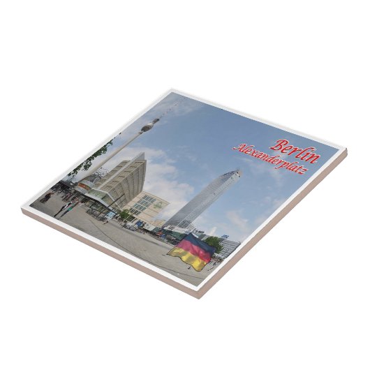 zDE060 BERLIN ALEXANDERPLATZ Duitsland Tegeltje (Zijkant)