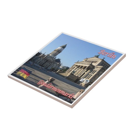 zDE066 BERLIN GENDARMENMARKT Duitsland, Tegeltje (Zijkant)