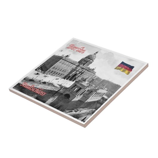 zDE071 BERLIJN Stad Tegeltje (Zijkant)