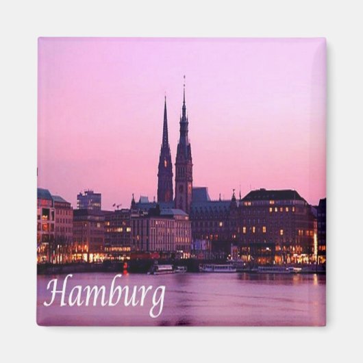 zDE084 HAMBURG, Duitsland Koelkast, Magneet (Voorkant)