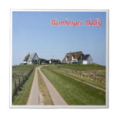 zDE085 HAMBURGER HOLM Friese eilanden, Tegeltje (Voorkant)