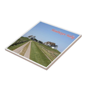 zDE085 HAMBURGER HOLM Friese eilanden, Tegeltje