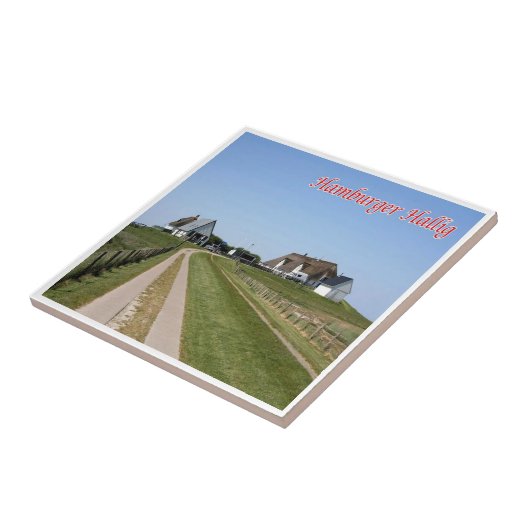 zDE085 HAMBURGER HOLM Friese eilanden, Tegeltje (Zijkant)