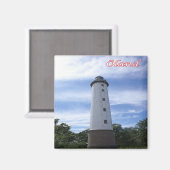 zDE096 ÖLAND VUURTOREN Friese eilanden, Koelkast Magneet (Voorkant / Achterkant)