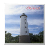 zDE096 ÖLAND VUURTOREN Friese eilanden, Tegeltje (Voorkant)