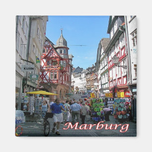 zDE101 MARBURG Wettergasse Duitsland, Koelkast Magneet
