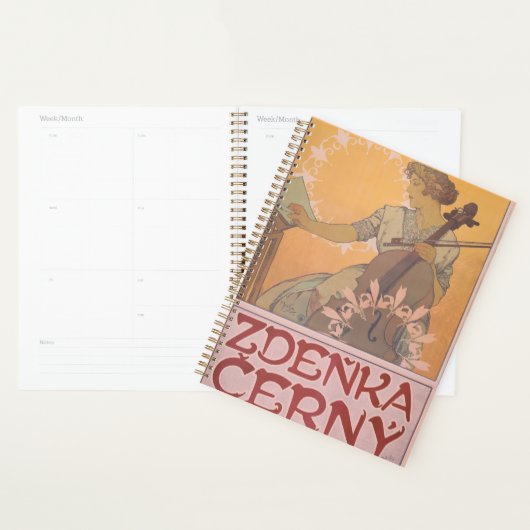 Zdenka Cerny poster by Alphonse Mucha Planner (Display)