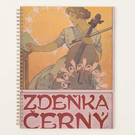 Zdenka Cerny poster by Alphonse Mucha  Planner (Voorkant)
