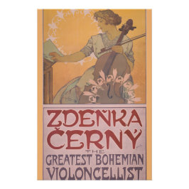 Zdenka Cerny poster van Alphonse Mucha
