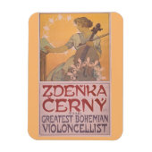 Zdenka Cerny poster van Alphonse Mucha Magneet (Verticaal)