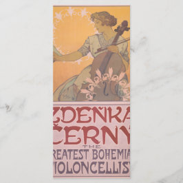 Zdenka Cerny poster van Alphonse Mucha Menu