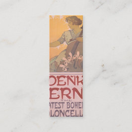 Zdenka Cerny poster van Alphonse Mucha Mini Visitekaartje