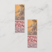 Zdenka Cerny poster van Alphonse Mucha Mini Visitekaartje (Voorkant / Achterkant)