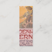 Zdenka Cerny poster van Alphonse Mucha Mini Visitekaartje (Achterkant)
