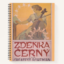 Zdenka Cerny poster van Alphonse Mucha Notitieboek