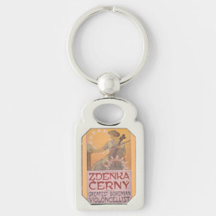 Zdenka Cerny poster van Alphonse Mucha Sleutelhanger