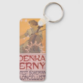 Zdenka Cerny poster van Alphonse Mucha Sleutelhanger (Achterkant)