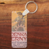 Zdenka Cerny poster van Alphonse Mucha Sleutelhanger (Achterkant)