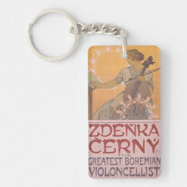 Zdenka Cerny poster van Alphonse Mucha Sleutelhanger