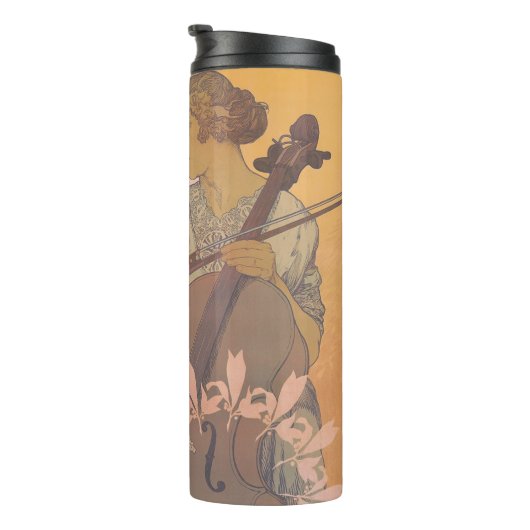 Zdenka Cerny poster van Alphonse Mucha Thermosbeker (Geroteerd rechts)