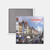 zDK005 Kopenhagen Denemarken - Fridge Magneet (Voorkant / Achterkant)
