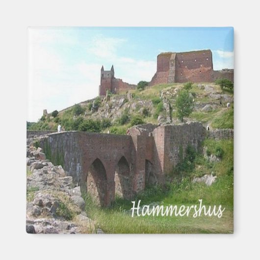 zDK006 HAMMERHSHUS, Friese Eilanden, Koelkast Magneet (Voorkant)
