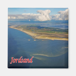 zDK007 JORDSAND Friese Eilanden Denemarken, Koelka Magneet