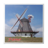 zDK008 FANO VUURTOREN Friese Eilanden, Tegeltje (Voorkant)