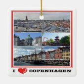 zDK014 COPENHAGEN KOPENHAGEN I LIEFT, Keramisch Ornament (Achterkant)