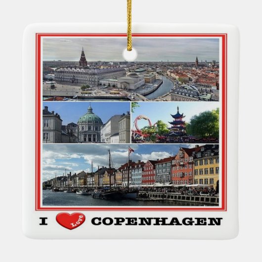 zDK014 COPENHAGEN KOPENHAGEN I LIEFT, Keramisch Ornament (Achterkant)
